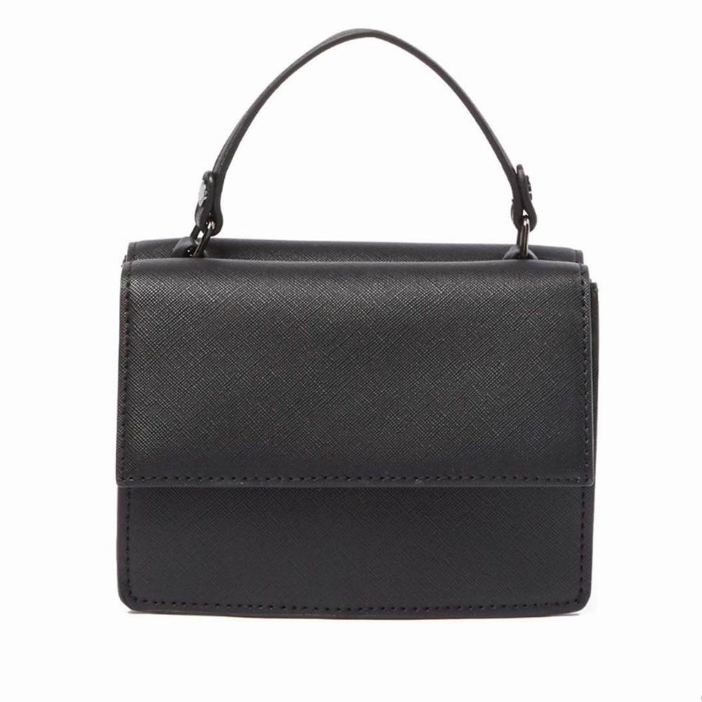 NWT Deux Lux Black Mini Satchel